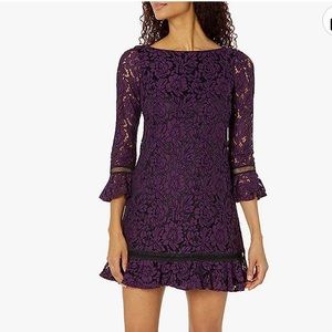 Eliza J Women's Bell Sleeve Lace Shift Dress NWT Size 0